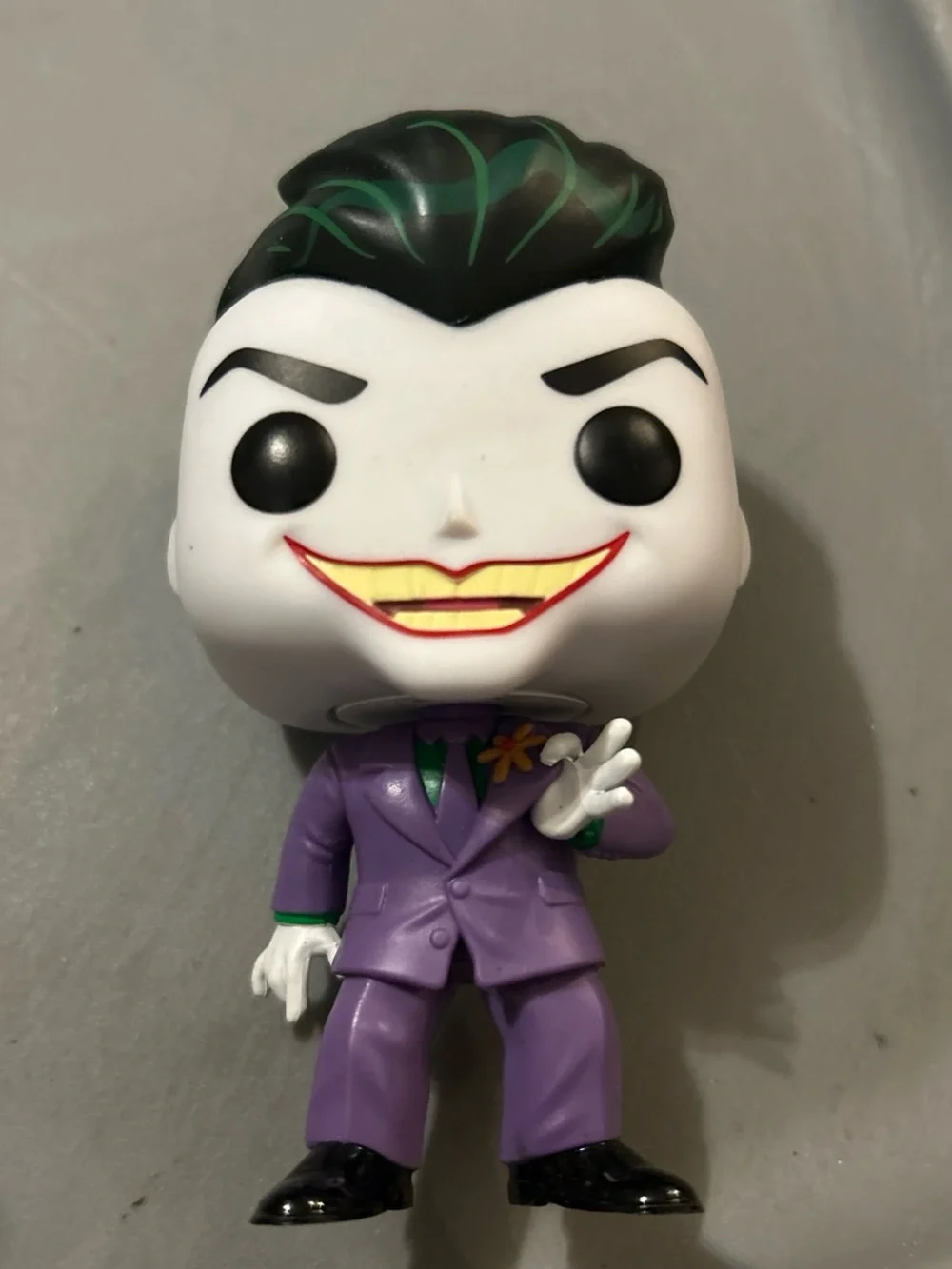 Kids Joker and Harley-Style Vinyl Figure Toy Set - White, Black, Yellow